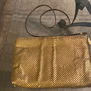 Vintage - Whiting and Davis Gold Metal Chain Purse